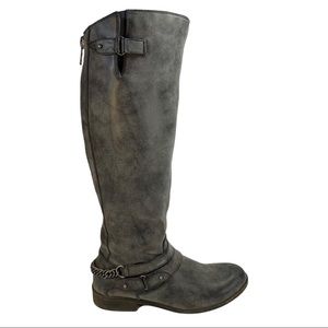 Madden Girl Charcoal Caanyon Boots Knee High